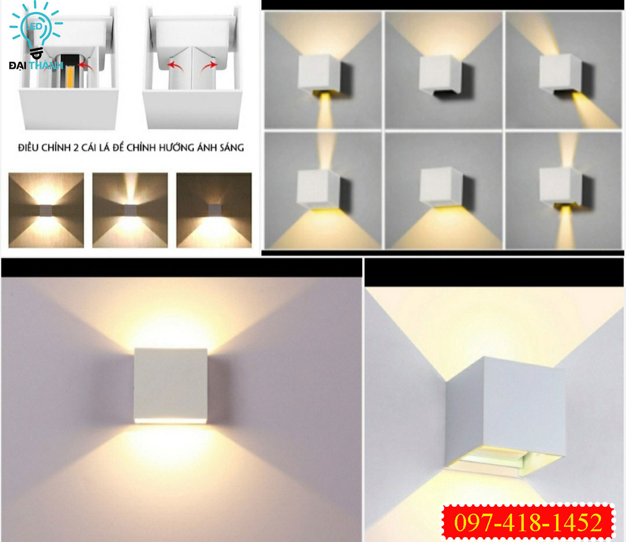Đèn hắt tường chiếu sáng cho không gian tươi mới