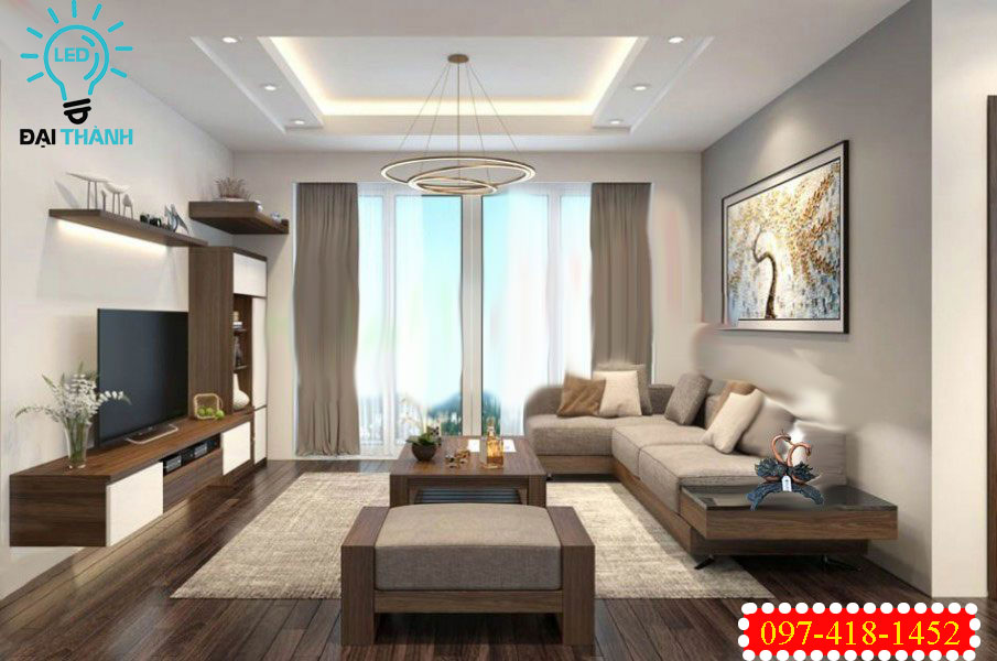 Đèn treo tường trang trí phòng khách sang trọng